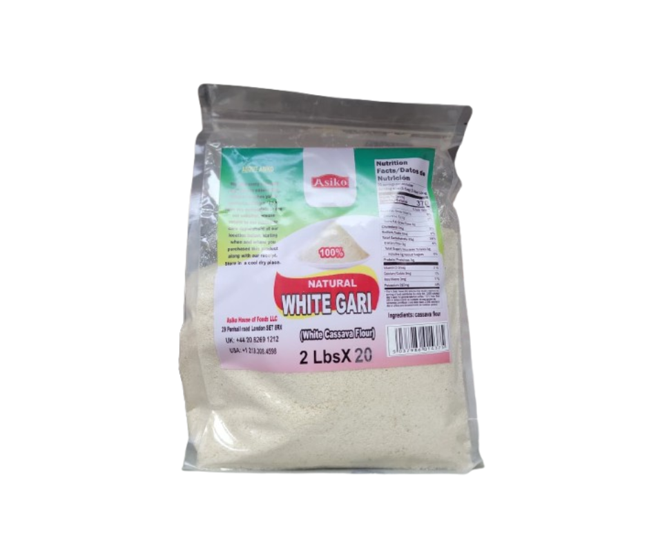 Asiko White Gari (White Cassava Dlour) 2ibs