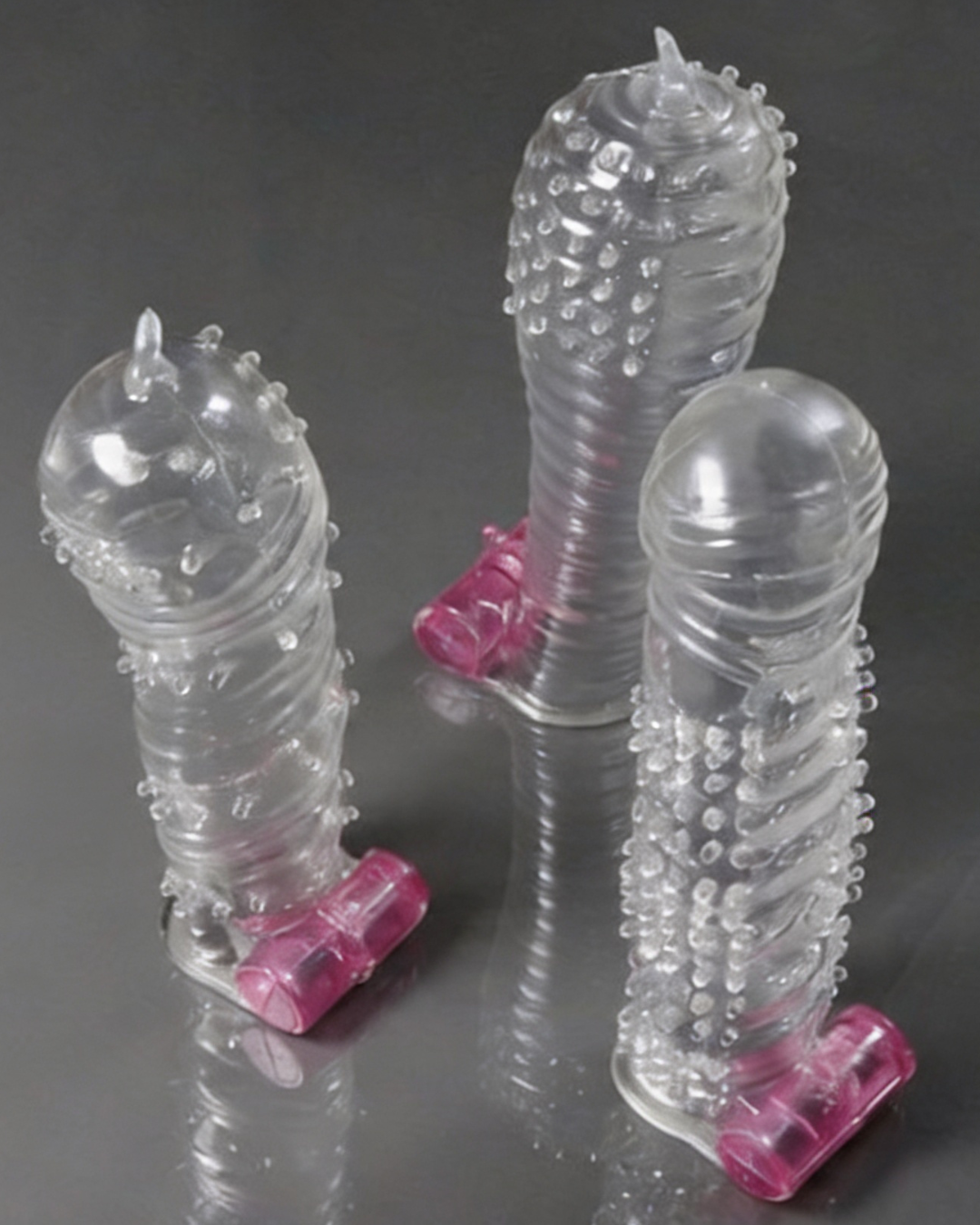 Enlarge Condom with studs and Vibrator