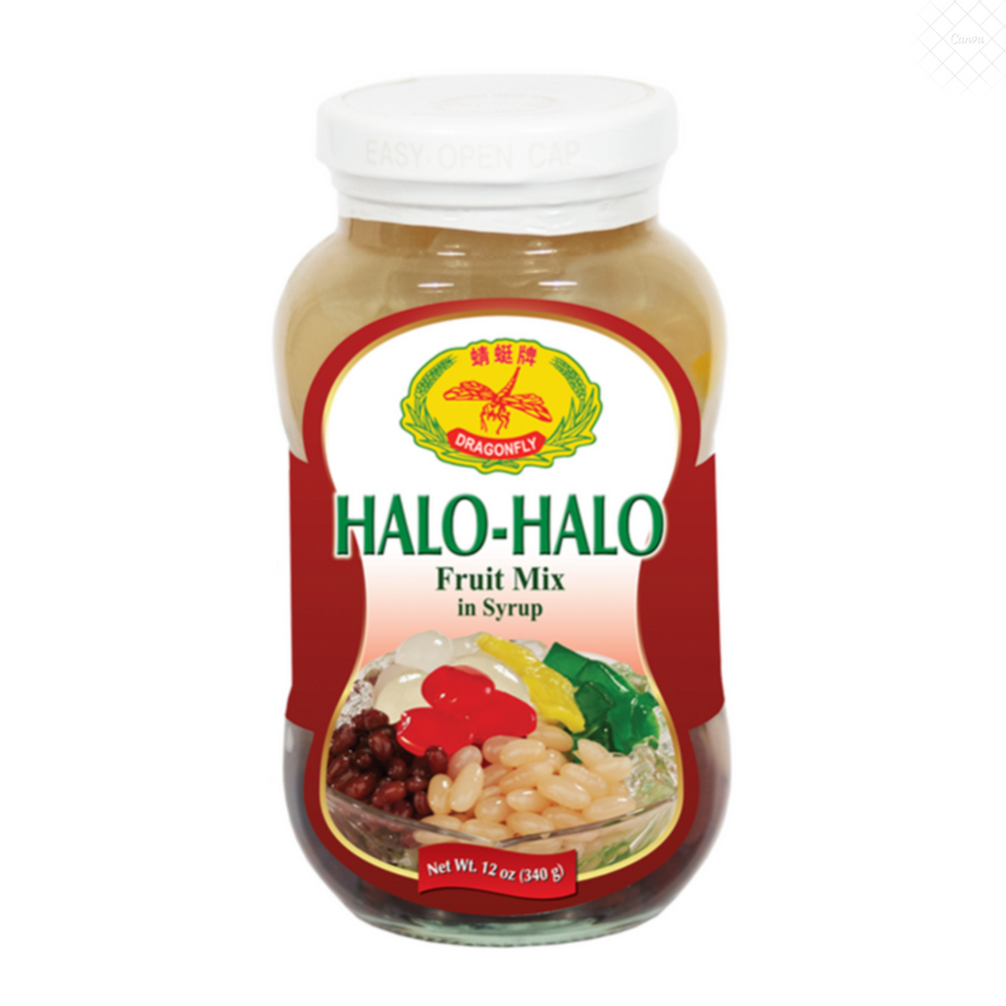 Dragonfly Halo Halo Fruit Mix in Syrup (12oz)