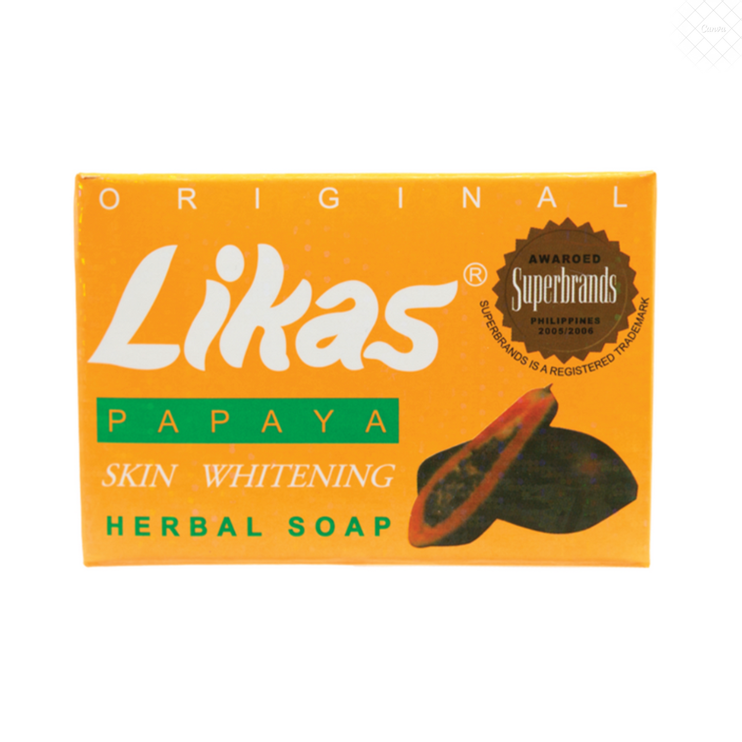 Likas Papaya Skin Whitening Herbal Soap (4.76oz)