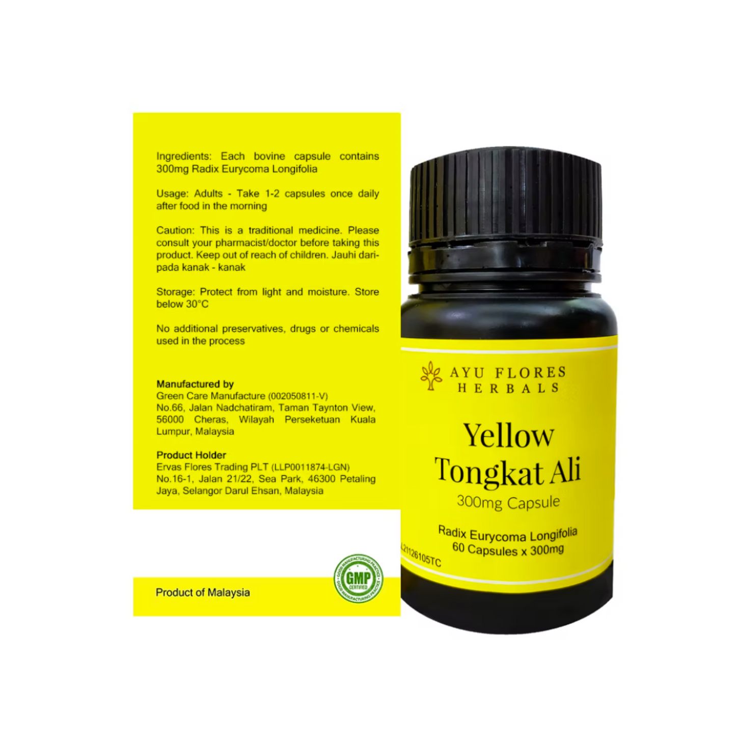 AYU Yellow Tongkat Ali (60 Capsules)