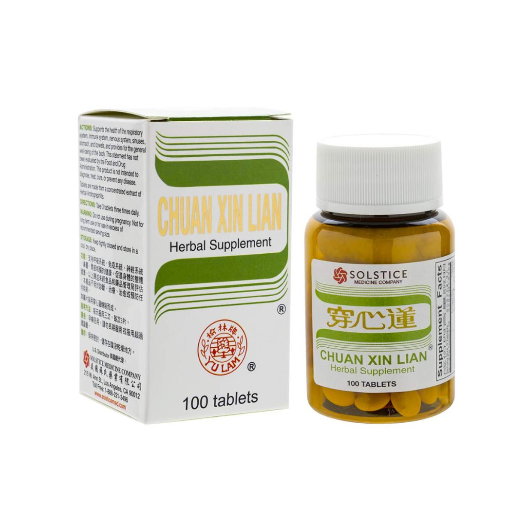 Solstice Chuan Xin Lian (100 Tablets)