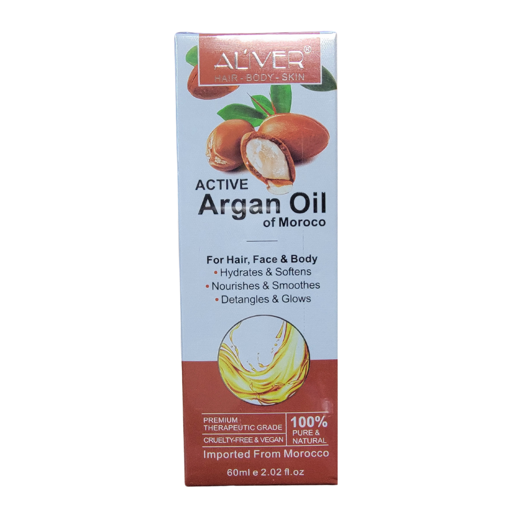Aliver Active Argan Oil of Moroco (60ml) for hair, face & body