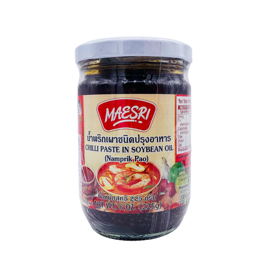 Maesri Chilli Pasta in soybean oil (Namprik Pao) 16 oz