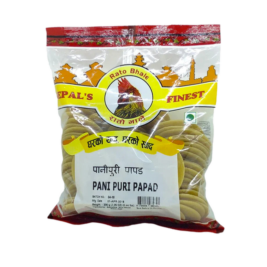 Rato Bhale Pani Puri Papad