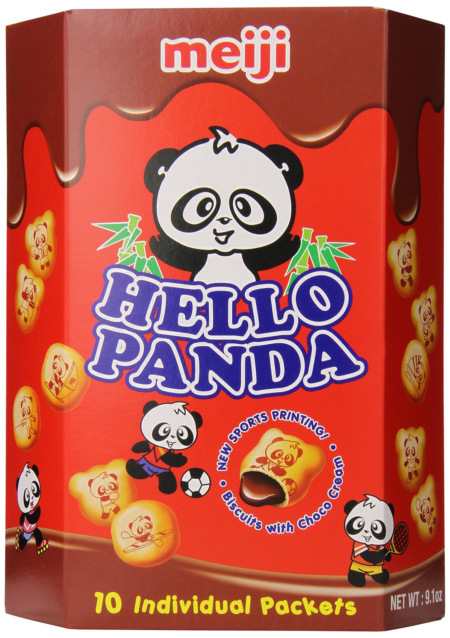 Meiji Hello Panda Chocolate Biscuits (10 Packets)