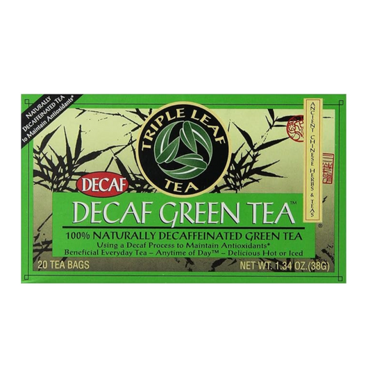 Triple Leaf Tea - Decafe Green Tea (20 Tea Bags)
