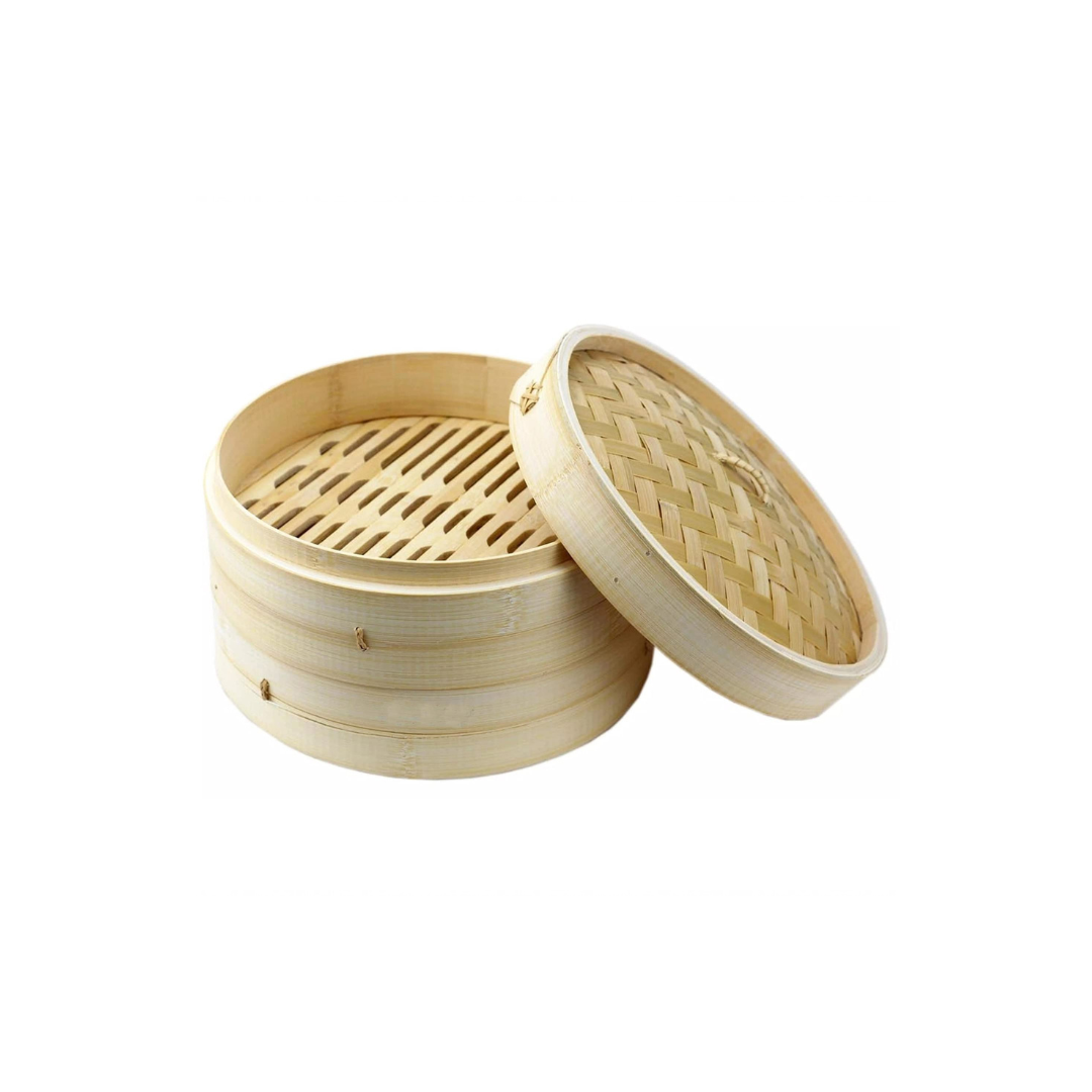 8" Bamboo Steamer (3 Pieces)