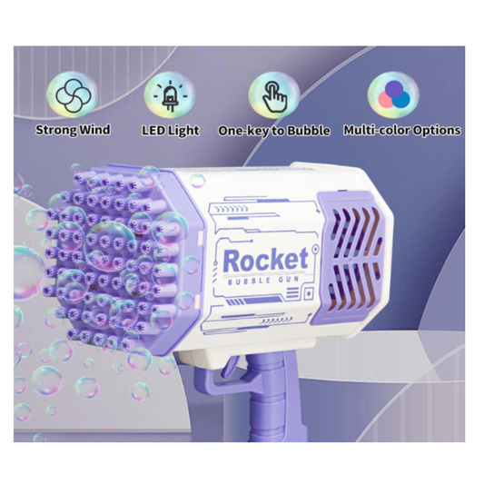 Rocket Bubble Gun Machine Toy