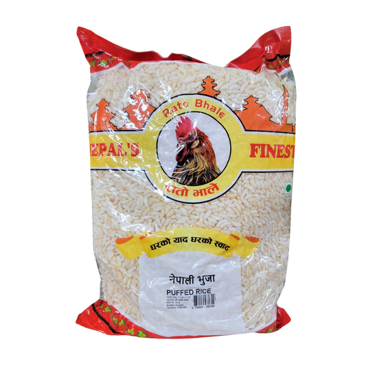 Rato Bhale Puffed Rice (500g)