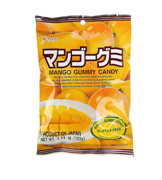 Kasugai - Mango Gummy Candy (gluten free) 3.6oz