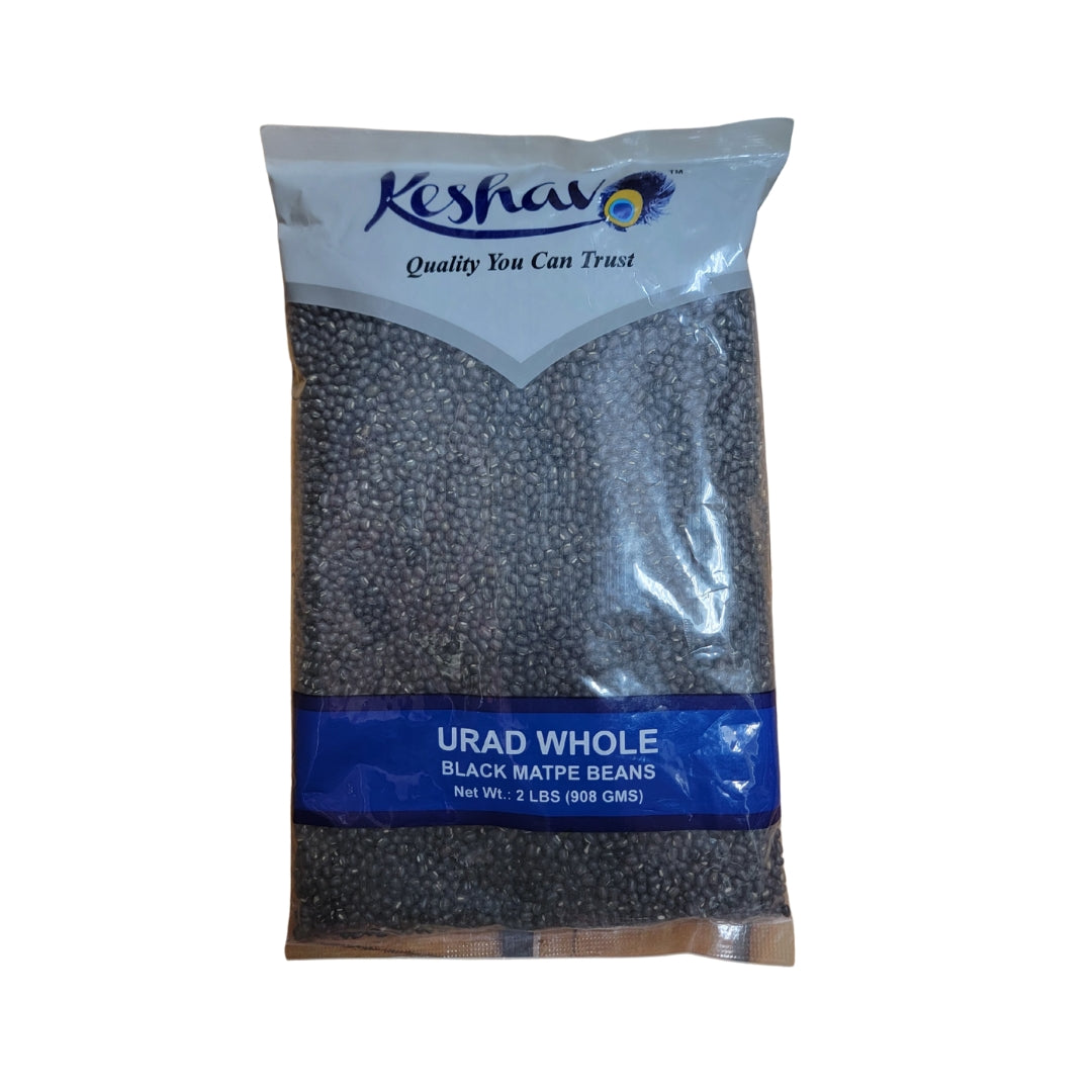 Keshav - Urad Whole Black Matpe Beans (2lbs)