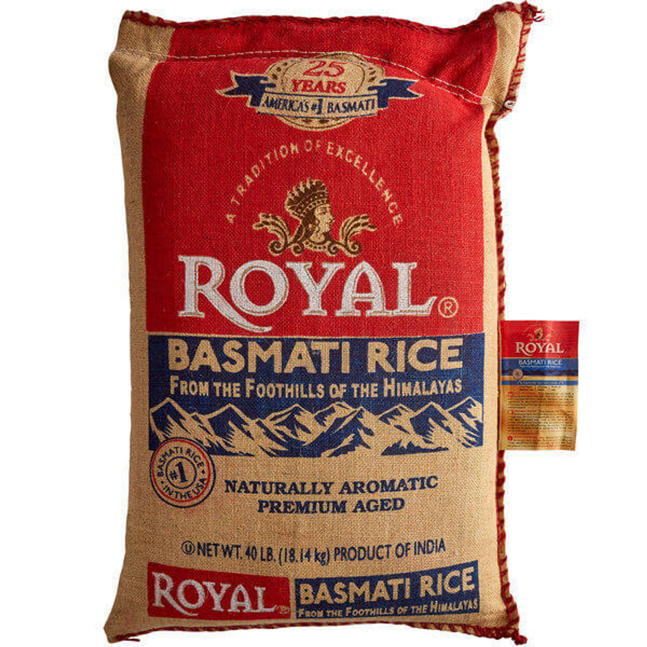 Royal - Premium Aged Basmati Rice Bulk Food Service (40 lbs)